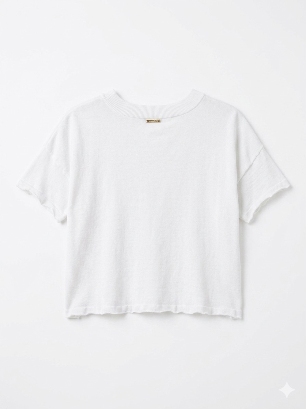 Michael Kors White Short-Sleeve Boxy Top Casual Summer - Picture 2 of 7